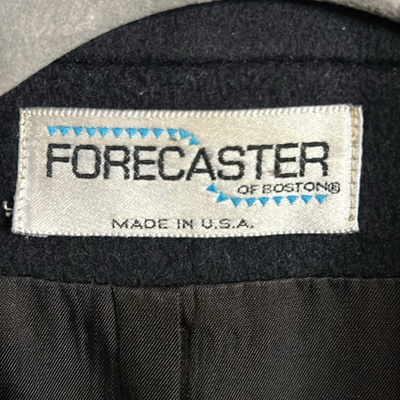 Forecaster of Boston Black Wool Blazer Coat - Picture 2 of 6